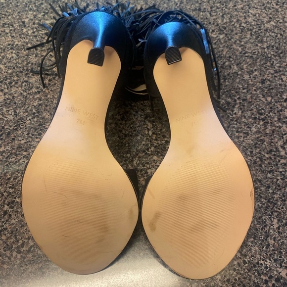 “NINE WEST” Hustle Fringe Heels - Picture 13 of 14
